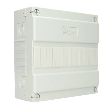 EMAT lege groepenkast 1-rij 12 modules 220x225mm - wit (85260100)