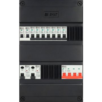 3F groepenkast EMAT 7 groepen - 1xHS 4P - 2xALS 2P - 1xF 2P - 220x360